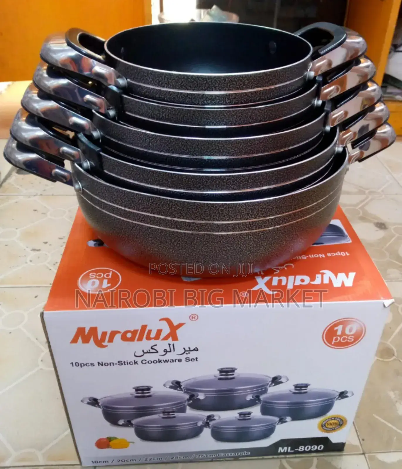 10pcs Miralux Nonstick Sufuria