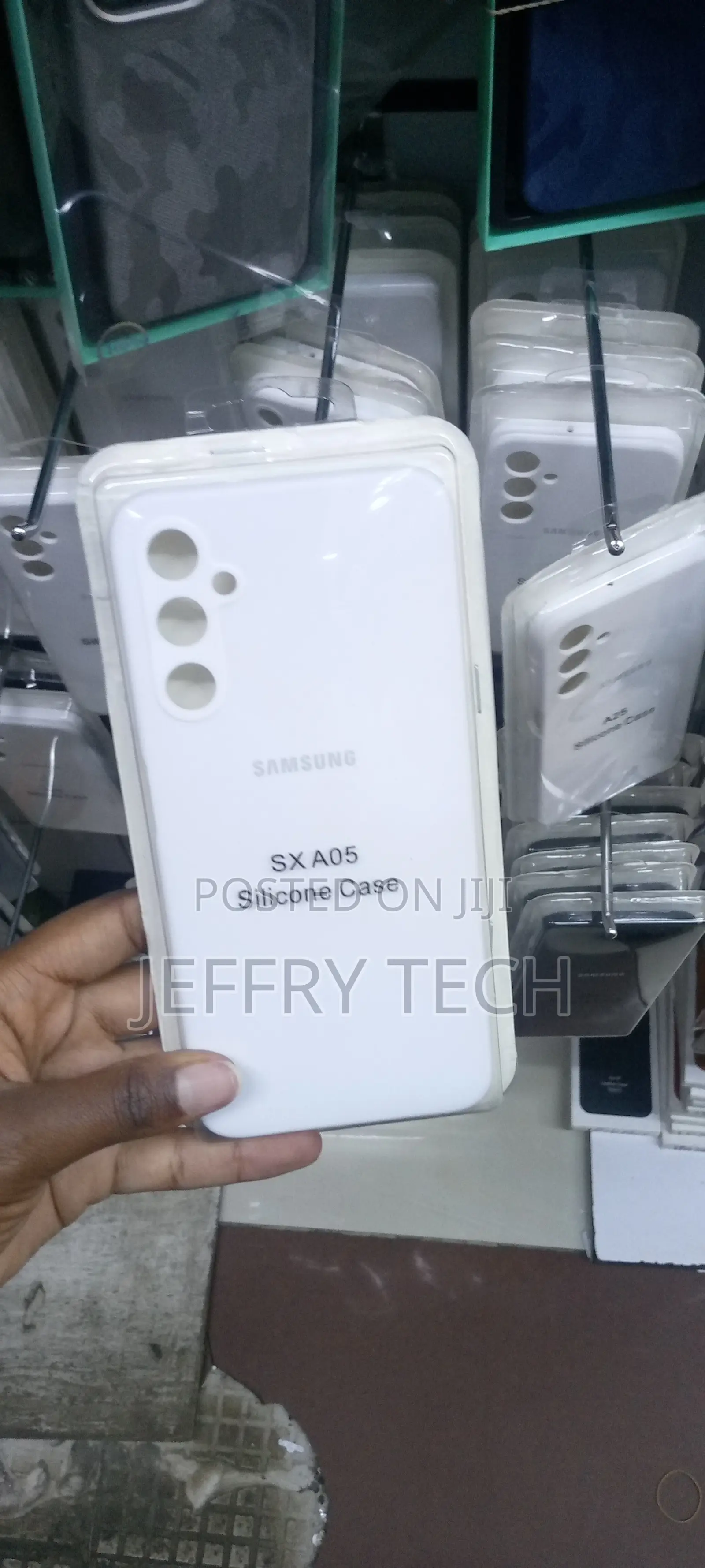 Samsung A05 Liquid Silicone Gel Rubber Case -White