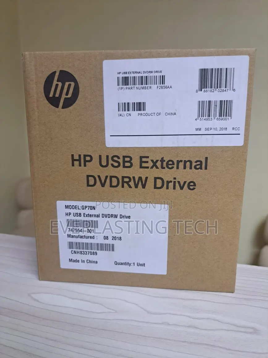 HP External USB DVD Drive DVDRW DVD-Rom (A2u56aa#Abb)