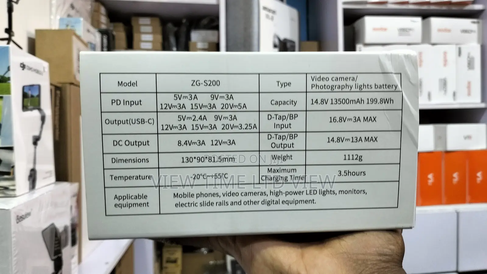 Zgcine Zg S200 v Mount Battery 200wh