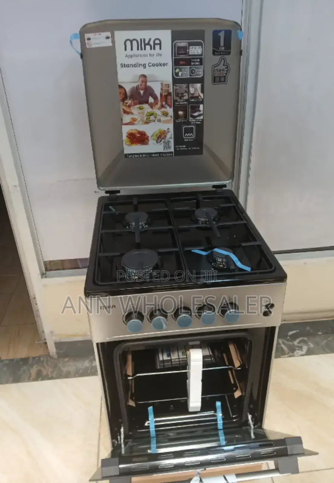 Mika Full Gas 50 by 60 Standing Cooker MST5060U11ESL M/K