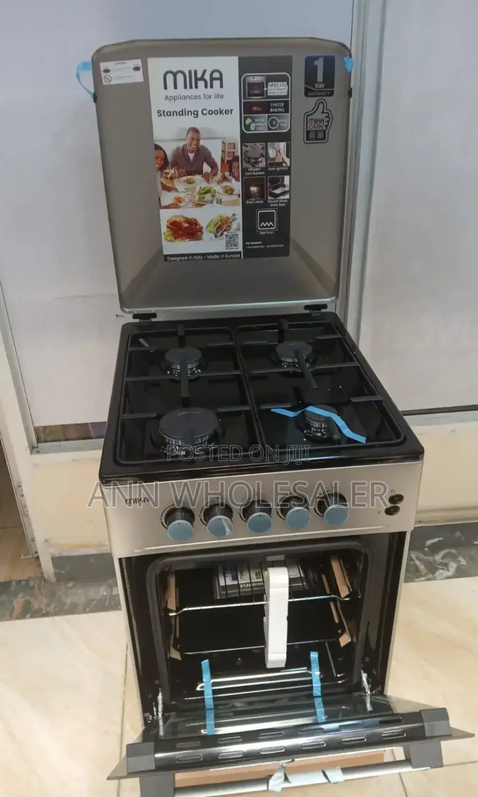 Mika Full Gas 50 by 60 Standing Gas Cooker MST5060U11ESL M/K