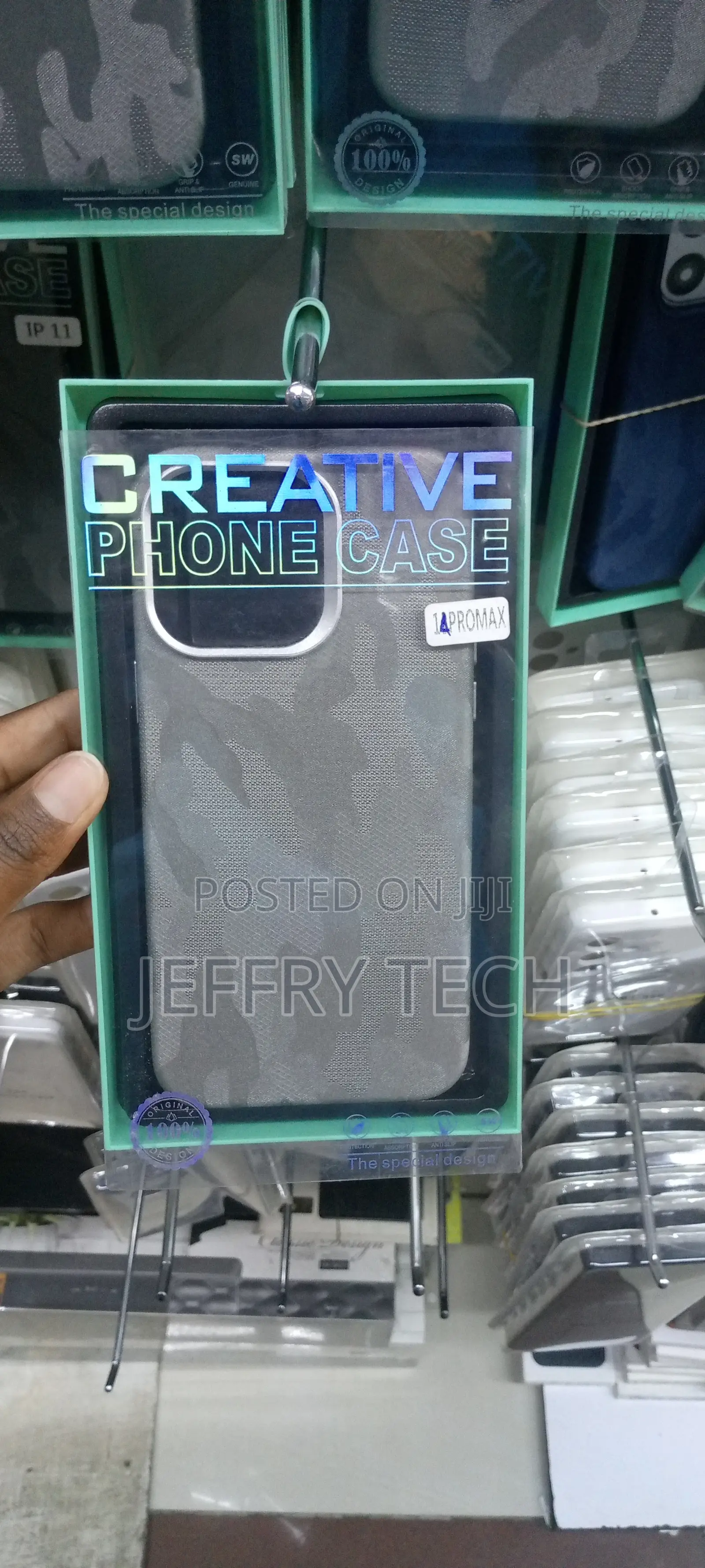 Carbon Fiber Case for iPhone 14 Pro Max -Gray