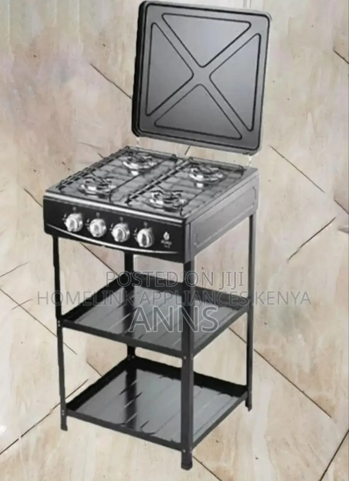 Nunix Full Gas Cooker With Shelves