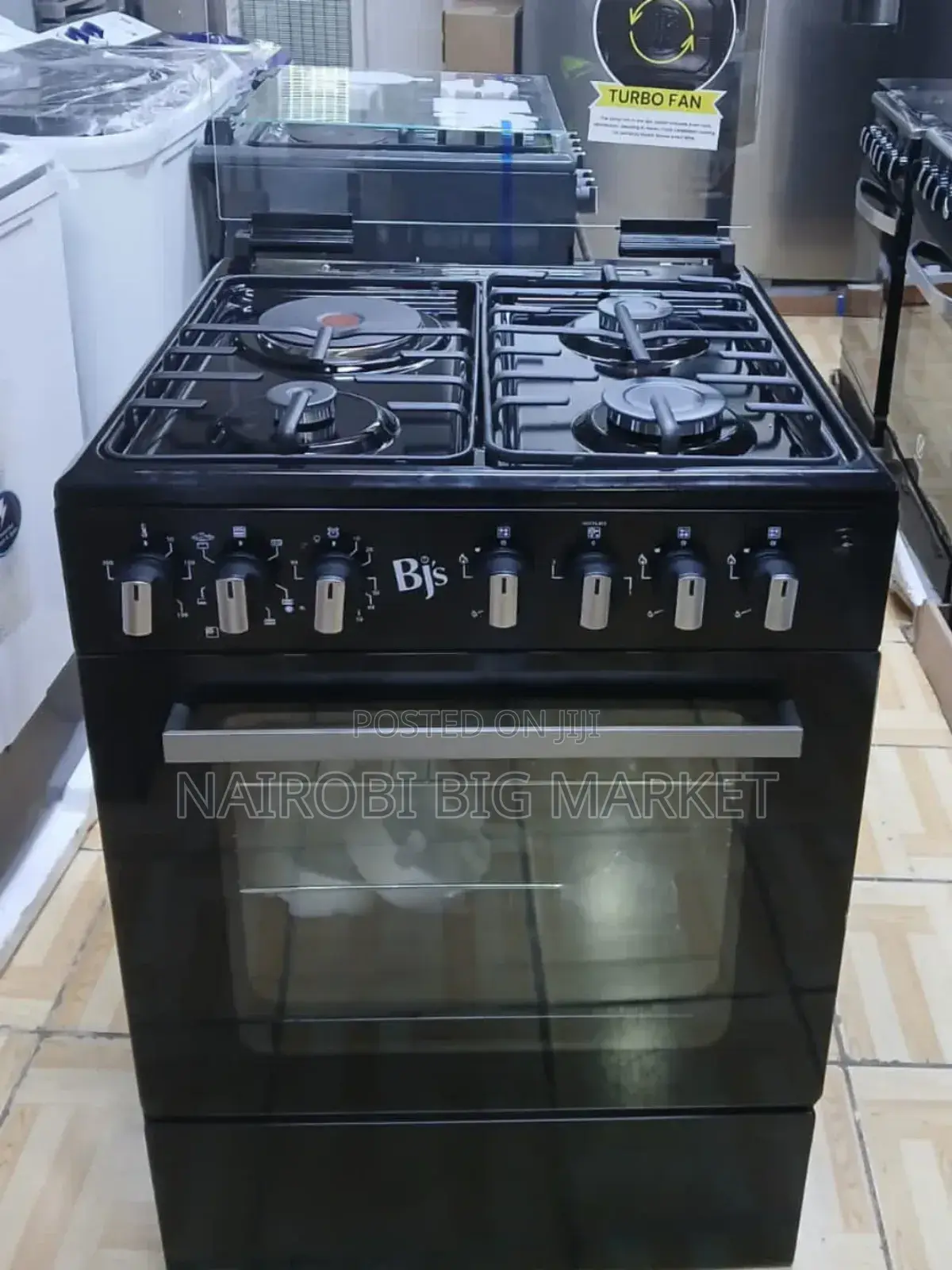 Black BJS 60*60 Free Gas Standing Cooker BJ/6