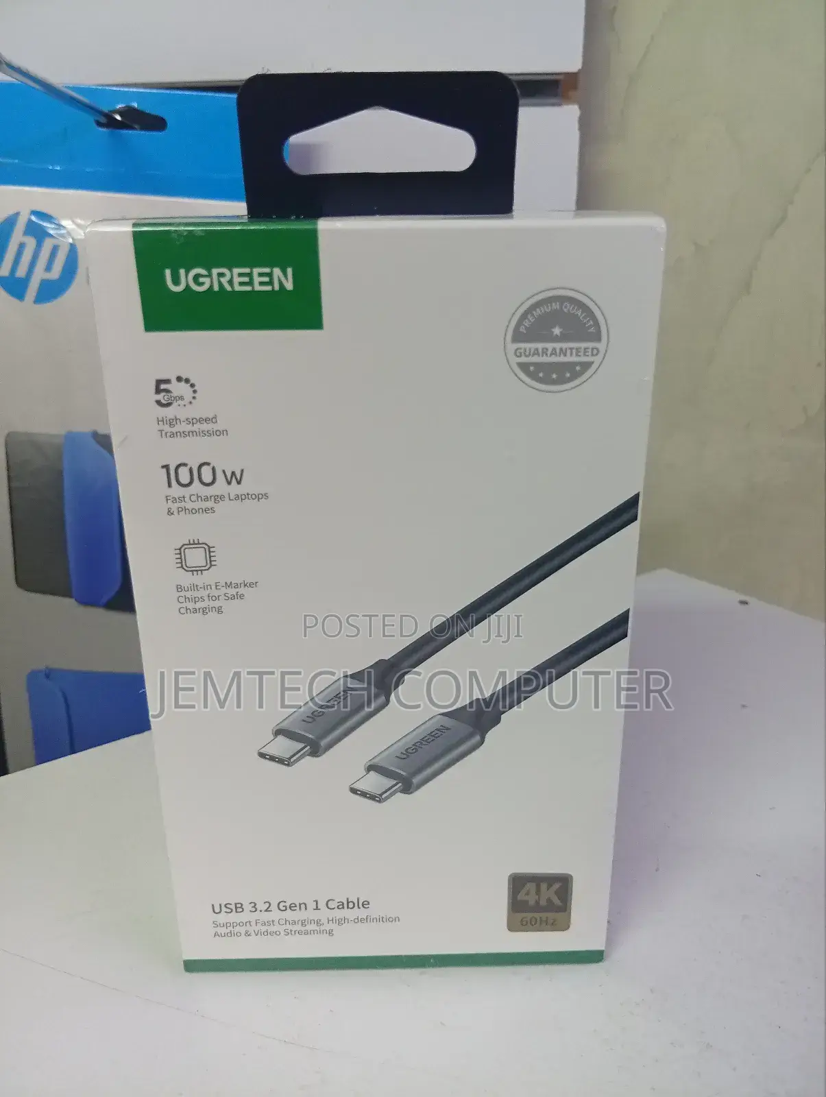 UGREEN USB 3.1 Type C Male to Type C Male Cable 1.5m (Gray)