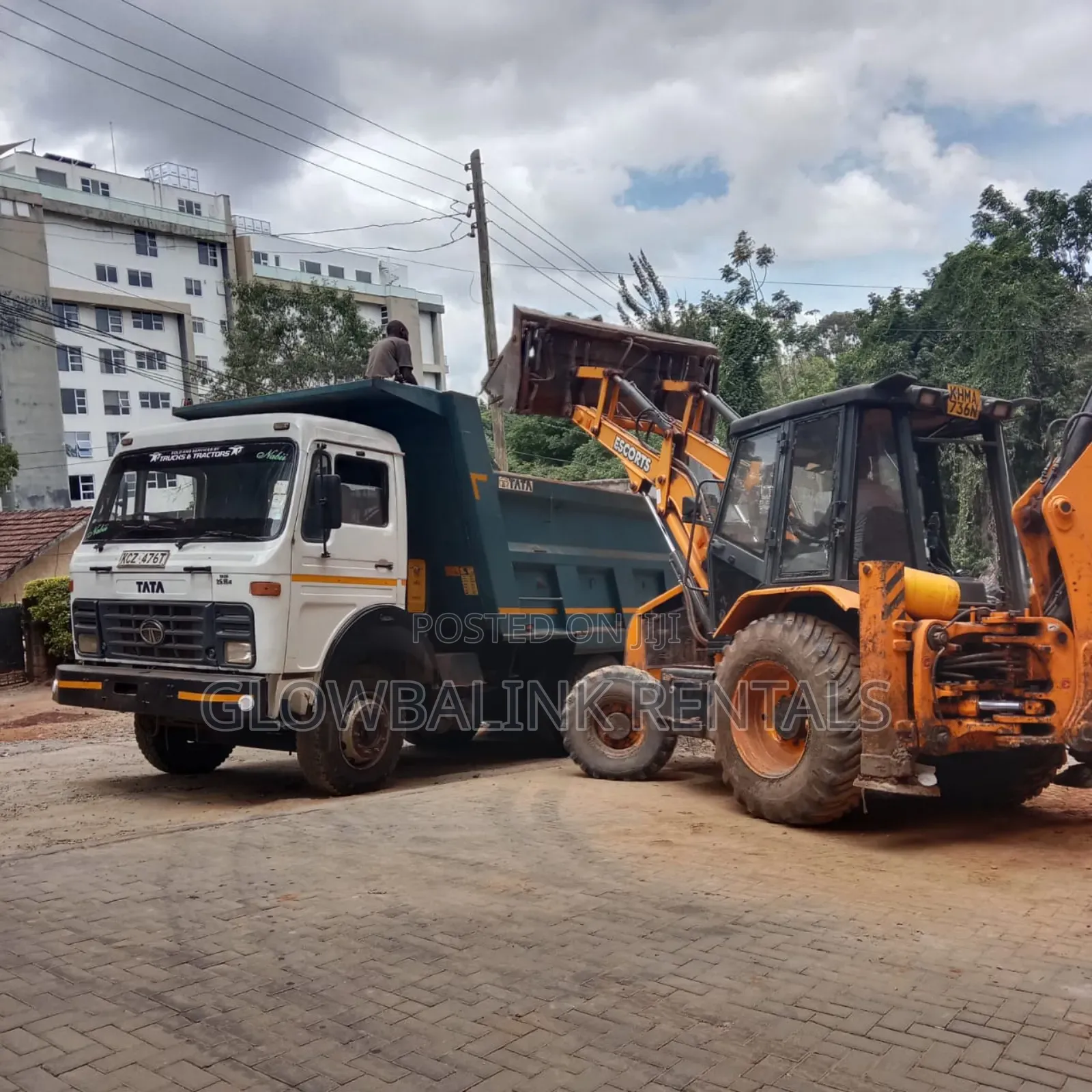 18ton Tippers for Hire Tata, Ashok and Faw