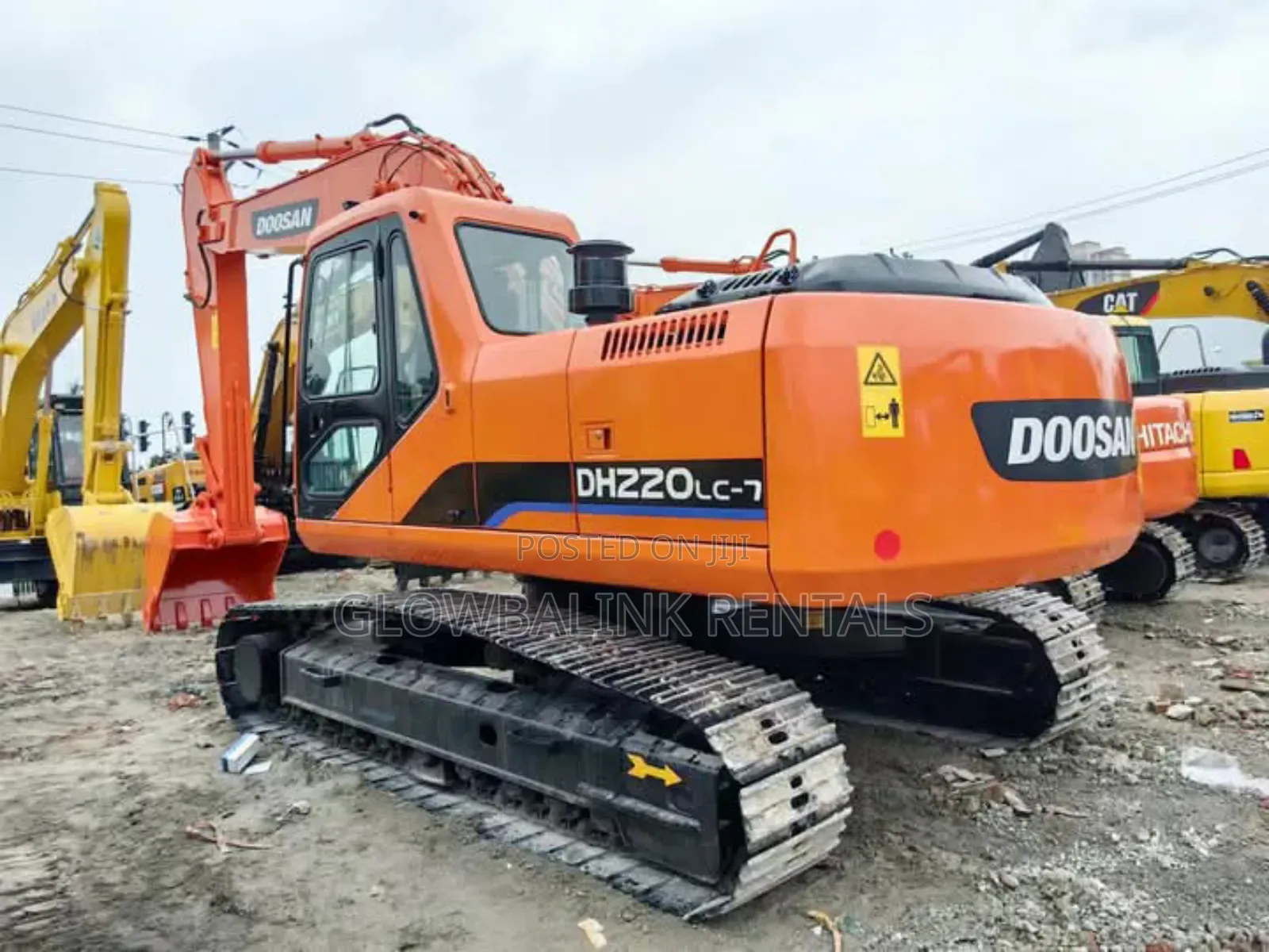 Excavator With a Breaker for Hire