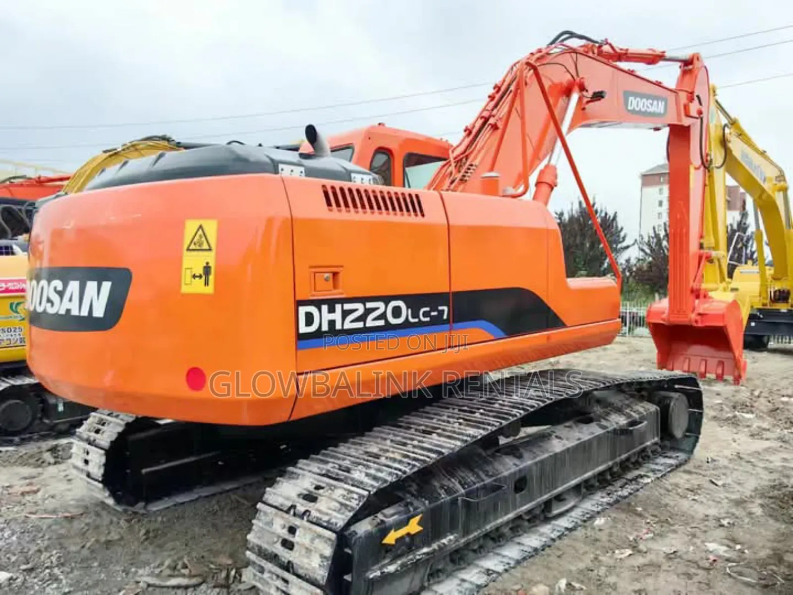 Excavator With a Breaker for Hire