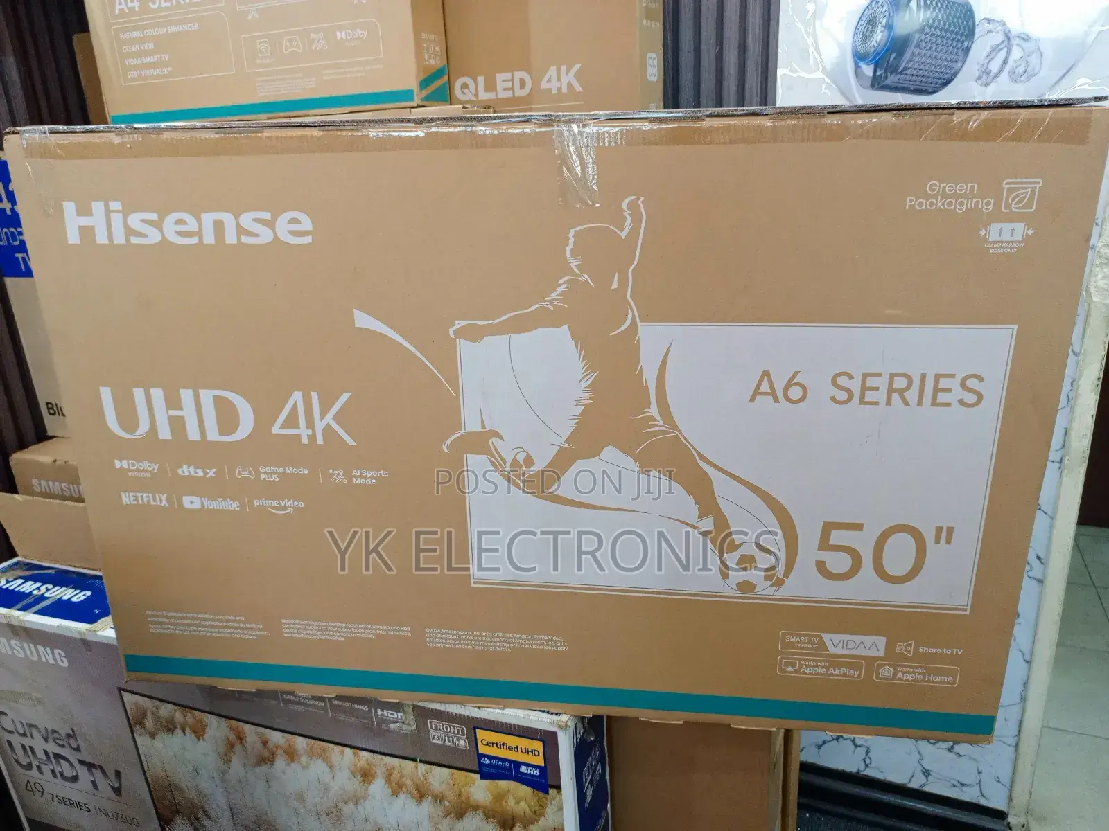 Hisense 50 Inch Smart Uhd Frameless Tv 50a6n (2024 Model)