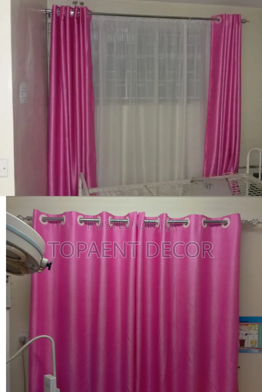 Babypink Hospital Kids Ward Eyelates Curtains and Sheers