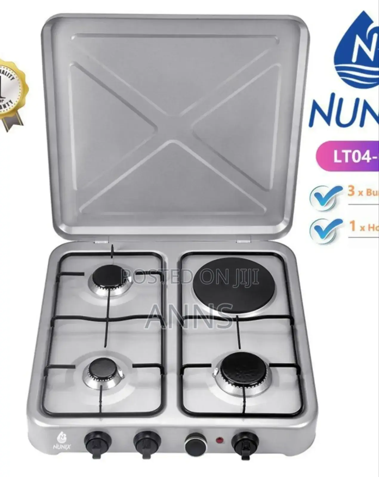 Nunix 3+1 Staineless Steel Table Top Cooker