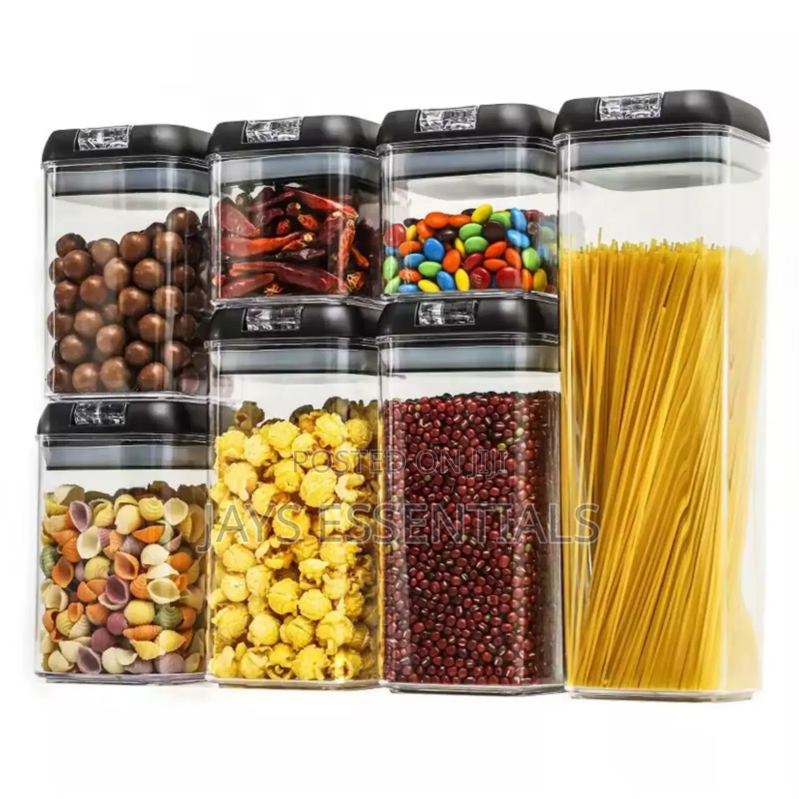 7pc Acrylic Storage Jars