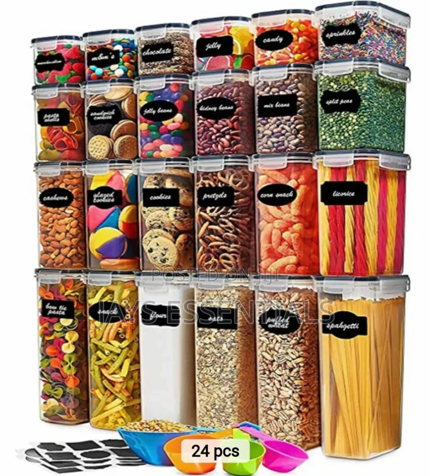 24pc Airtight Storage Jars