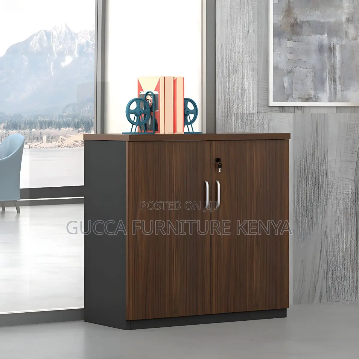 Cabinets: Credenza Wooden Frame Lateral Filing Cabinet
