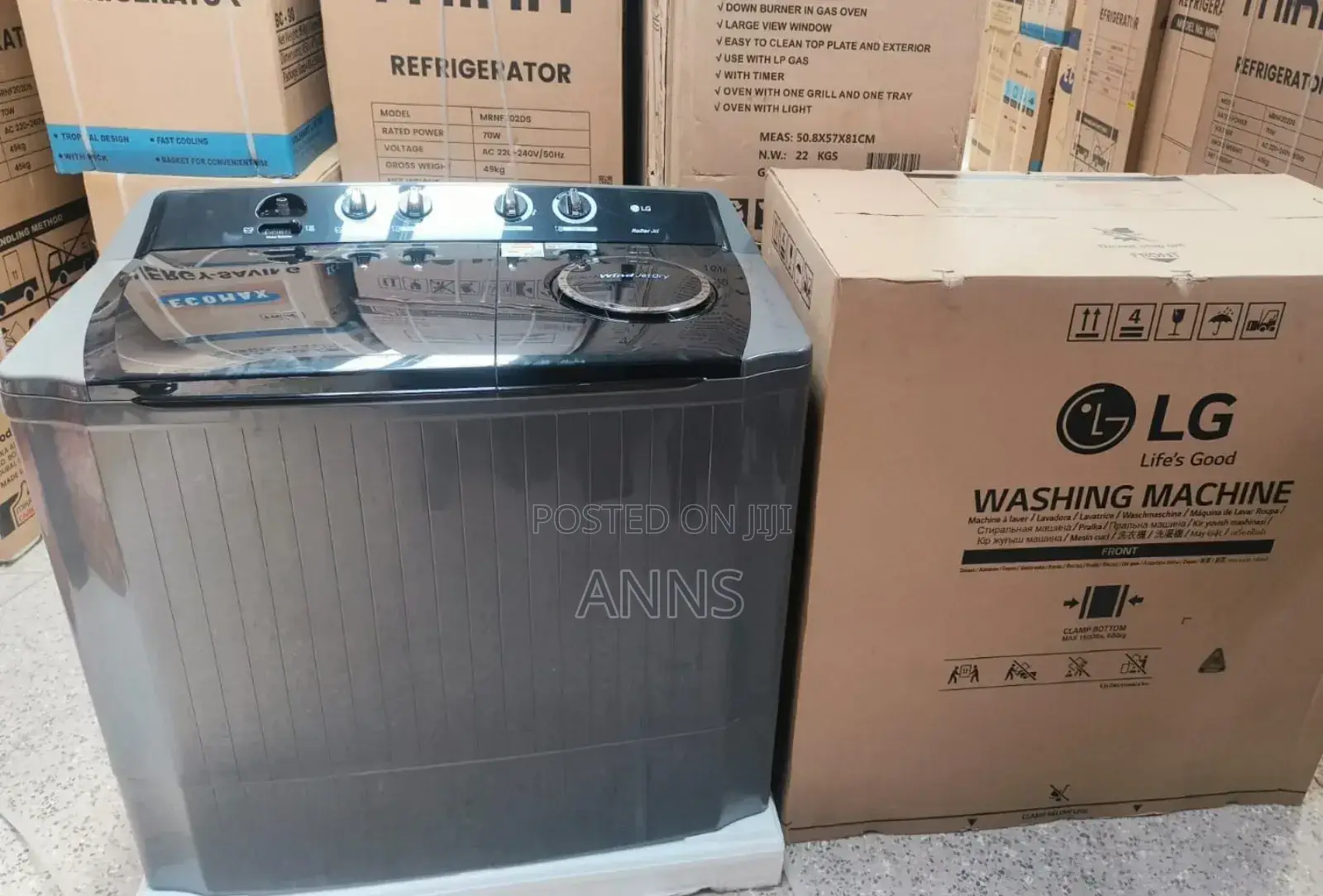 Lg 12kgs ~ Top Load Wash and Spin- Windjet Washing Machine