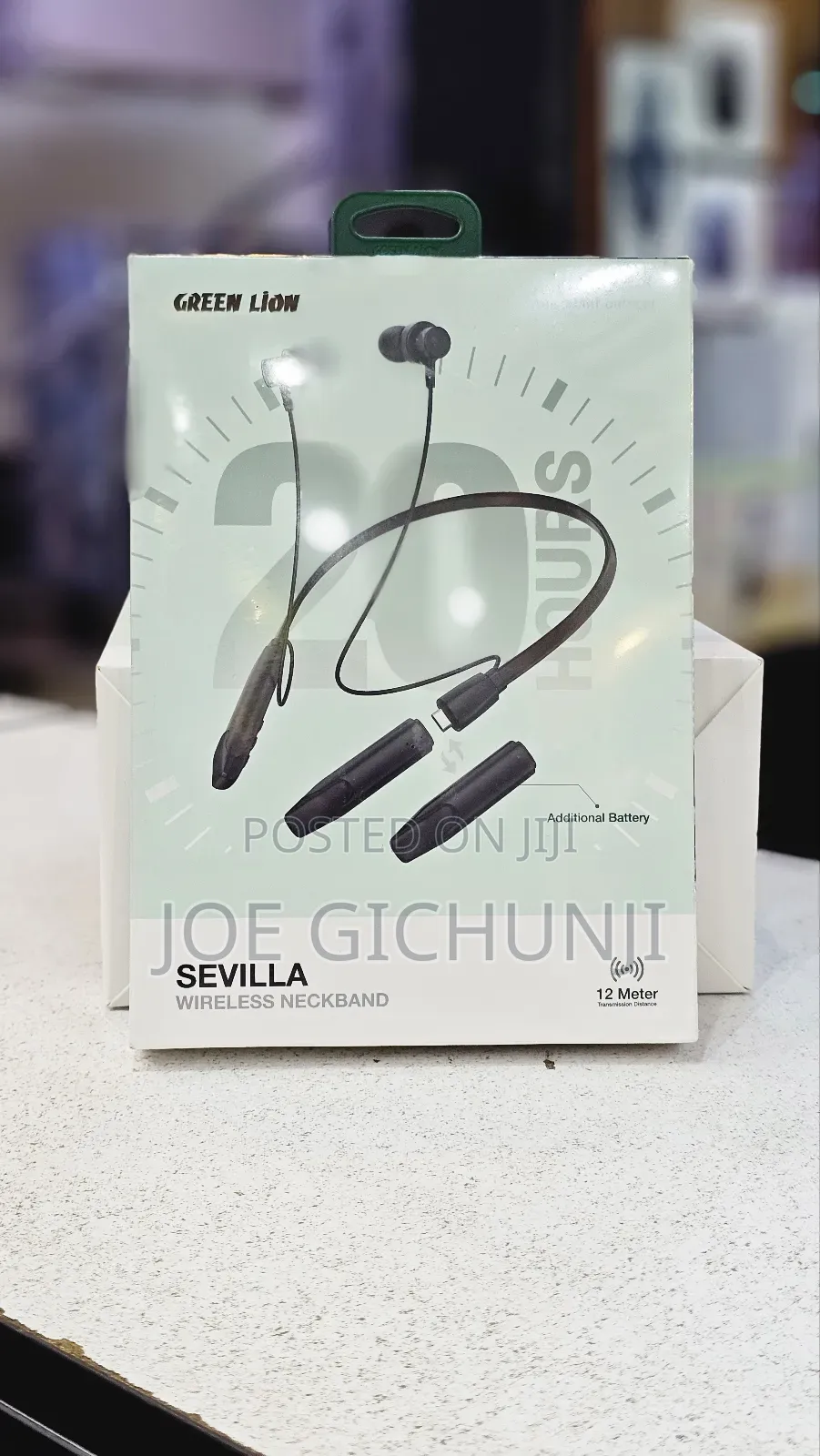 Green Lion Sevilla Wireless Neck Band - Black