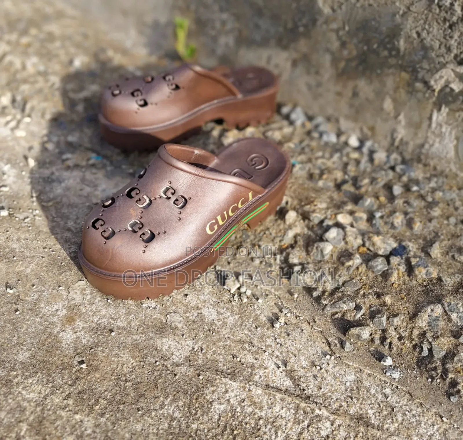 Triple Sole Gucci Slides