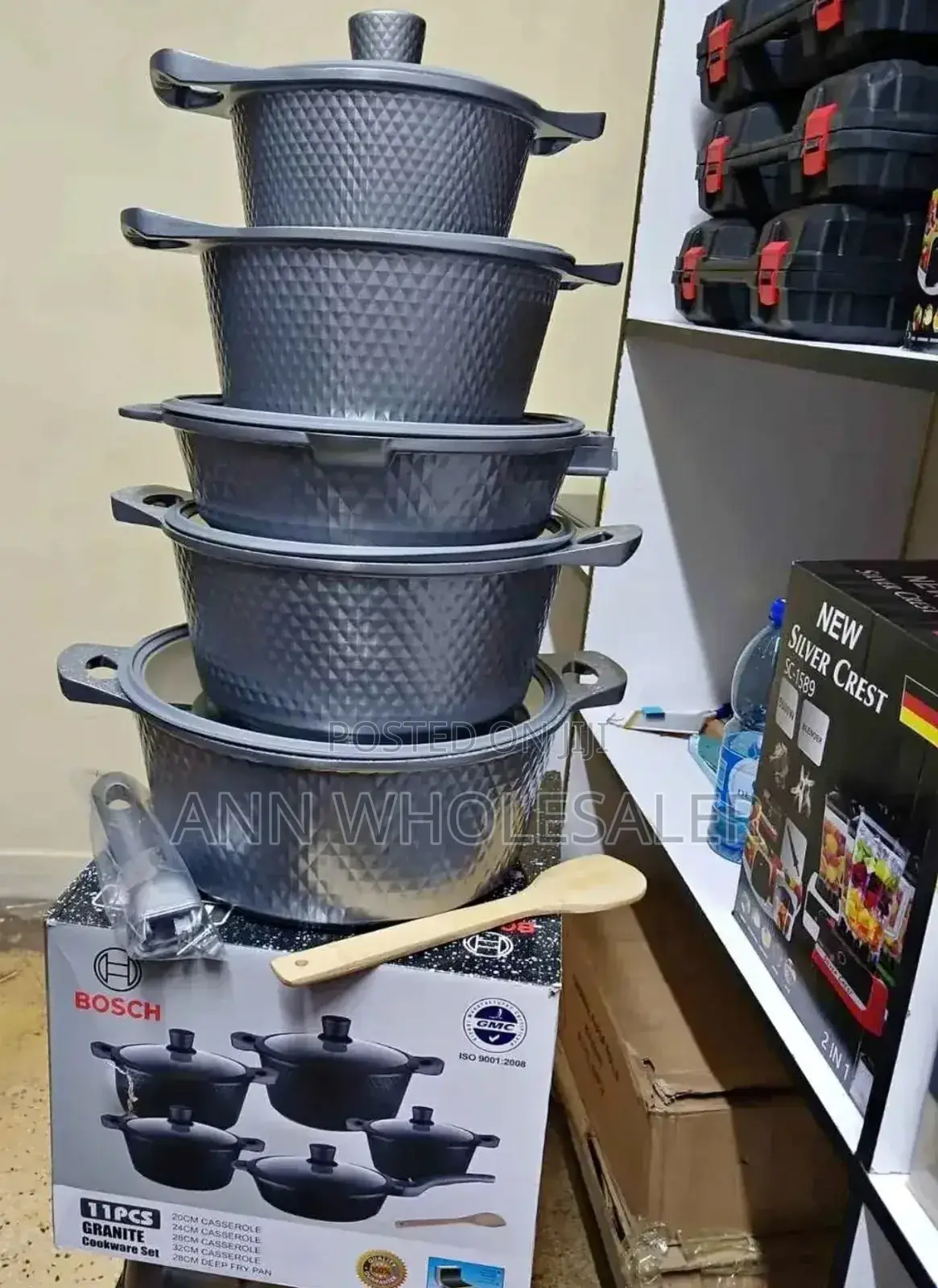 Bosc-Quality-Cookware-Set-With-Silicon-Lid-Covers