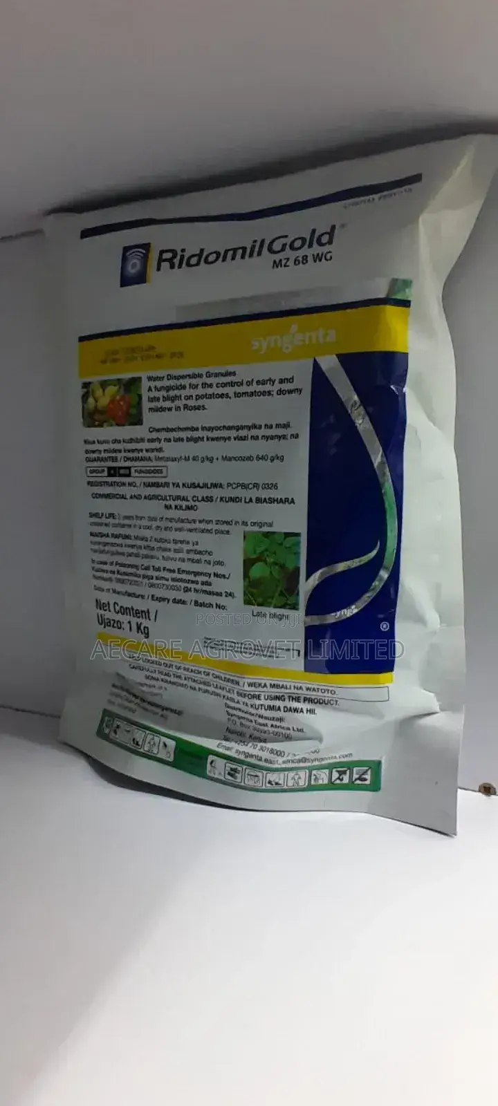RIDOMILGOLD FUNGICIDE 50g, 250g and 1kg