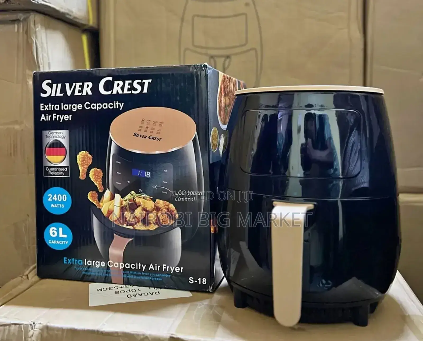 2400w-6l-Silvercrest-Large-Capacity-Touch-Air-Fryer-Oven