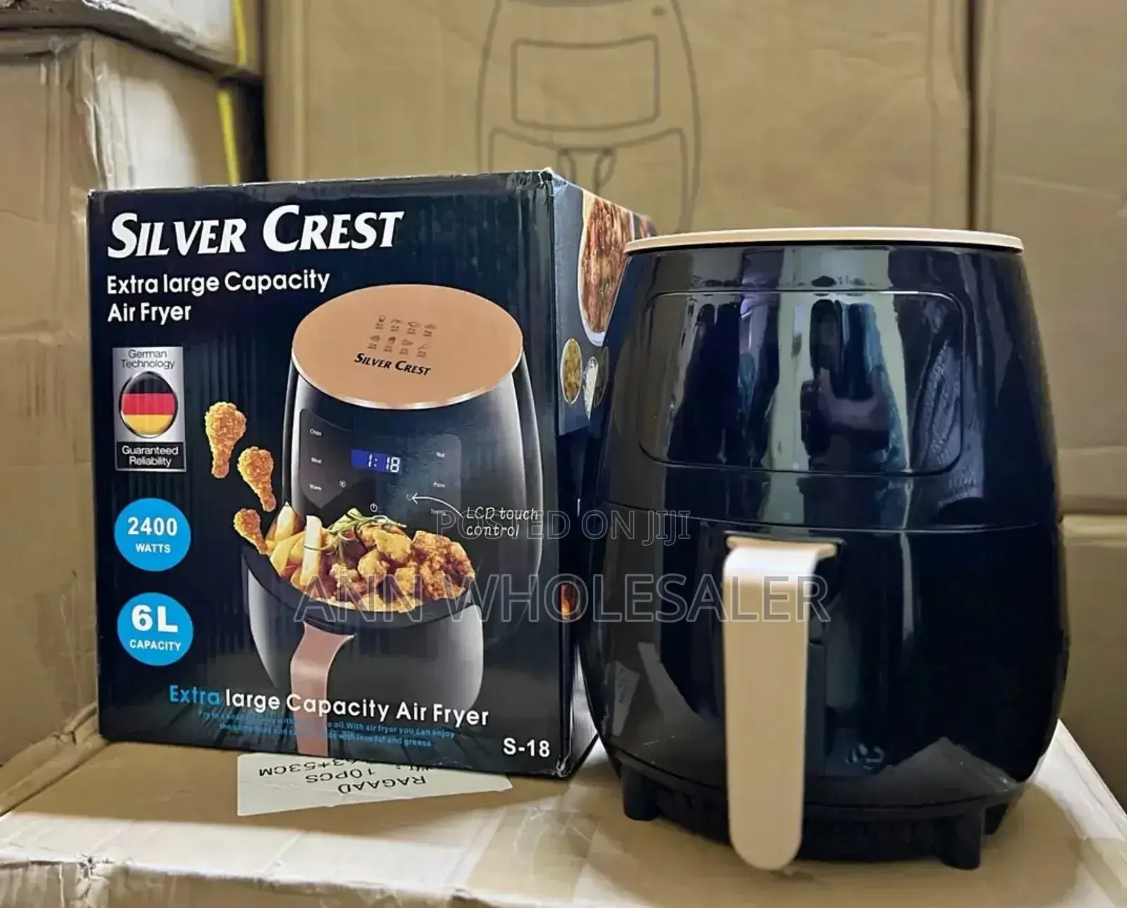 2400w-6l-Silvercrest-Large-Capacity-Touch-Air-Fryer-Oven