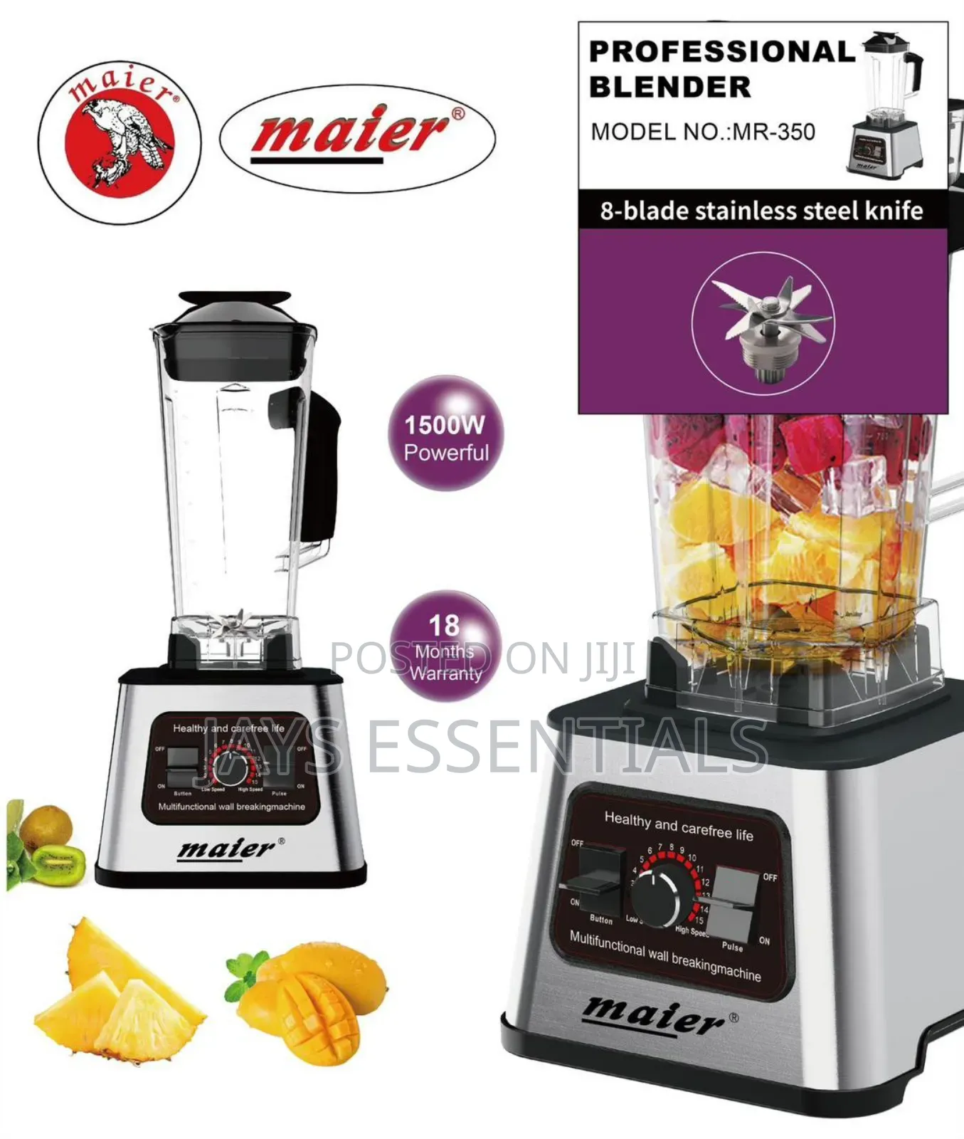 1500W Maier Professionnal Blender