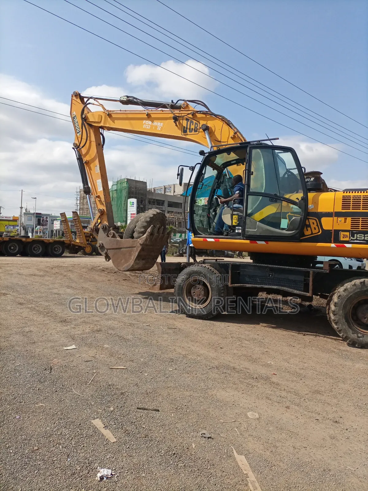 Wheeled Excavator for Hire