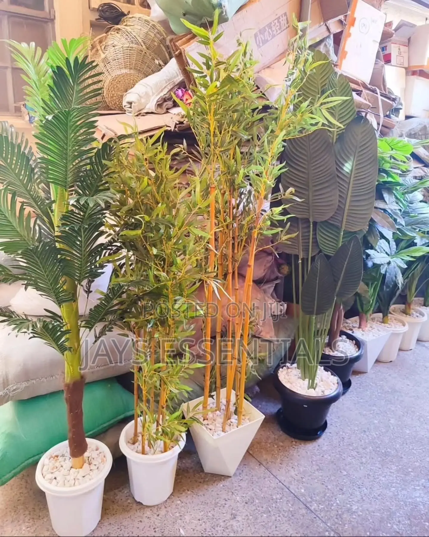 1.8m Artificial Bamboo Plants With Vase