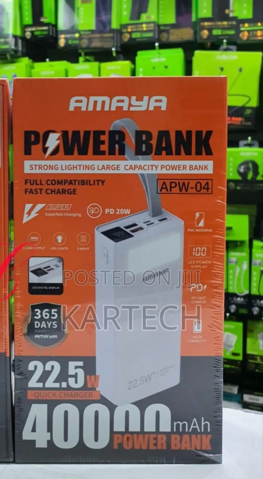 Amaya APW-04 PD20W 22.5W 40,000mah Power Bank