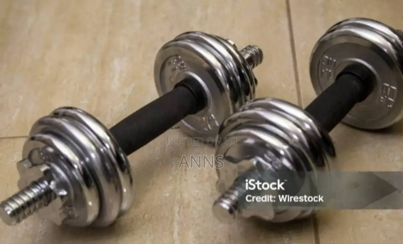 Chrome 10kgs Adjusted Dumbells Set