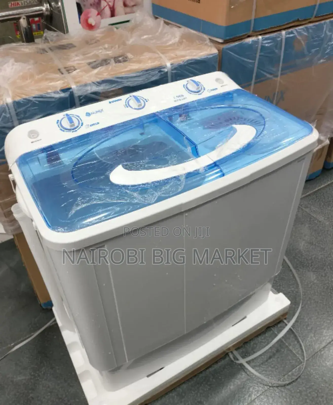 Nunix 7.5kgs Semi Auto Washing Machine N/W