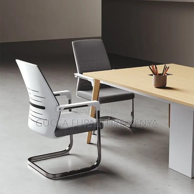 Office Chairs: Modern Fixed Arms Ergonomic Desk Chair