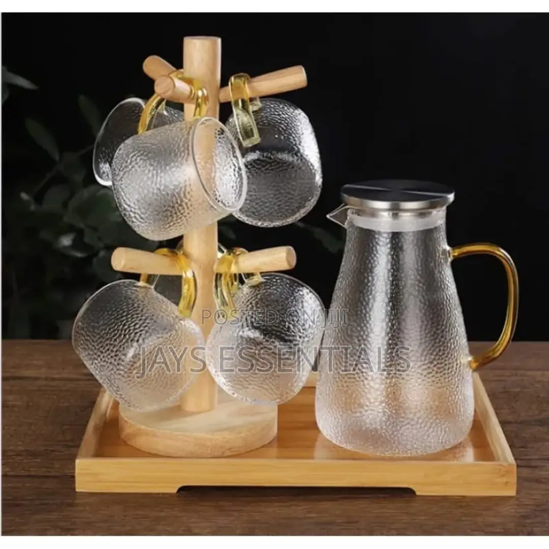 Borosilicate Glass Jar Cups Set