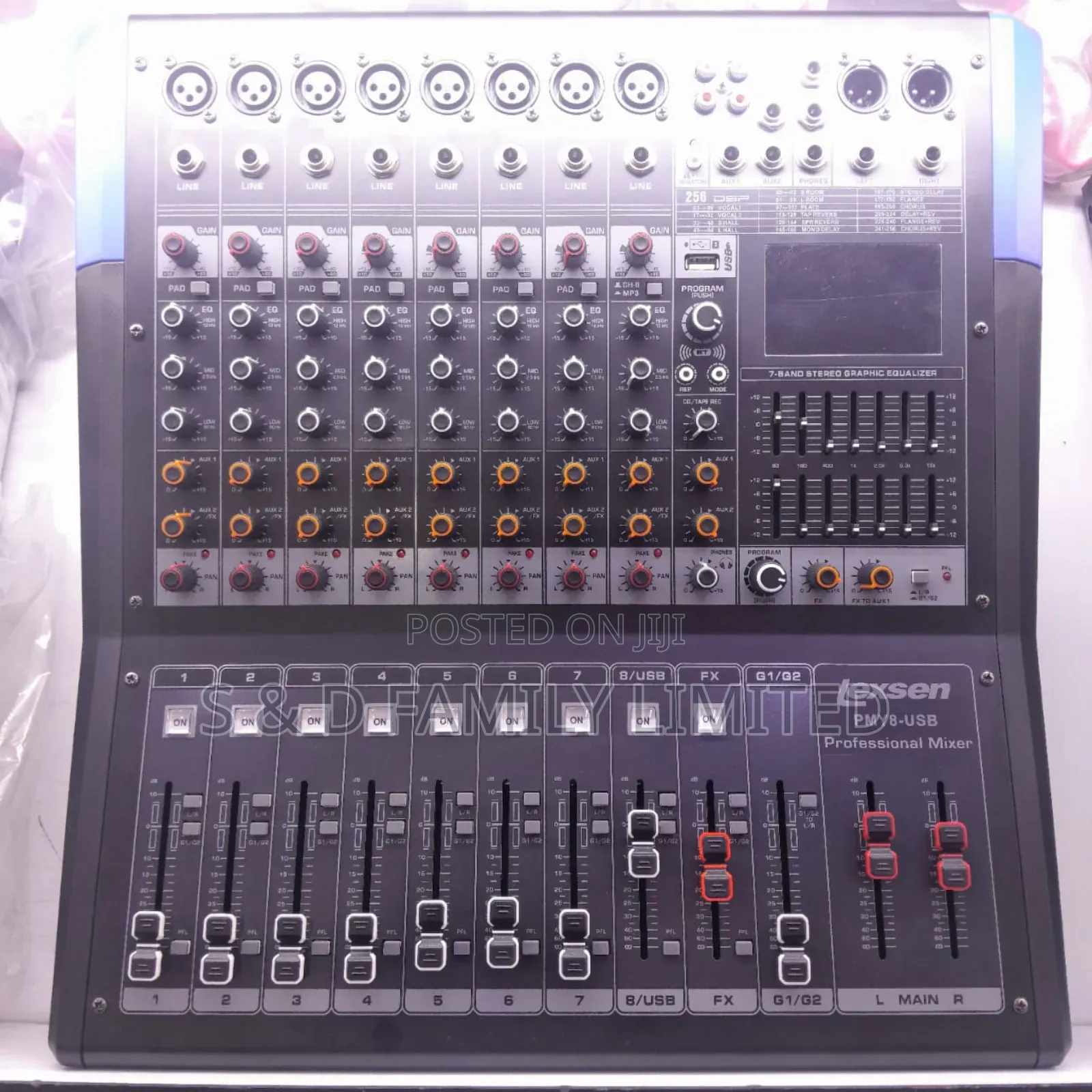 Lexsen PMY 8 Channels Powered Mixer