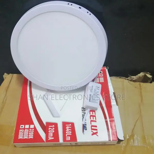 Round SURFACE Ceiling Panel Light Daylight Cool White Lamp