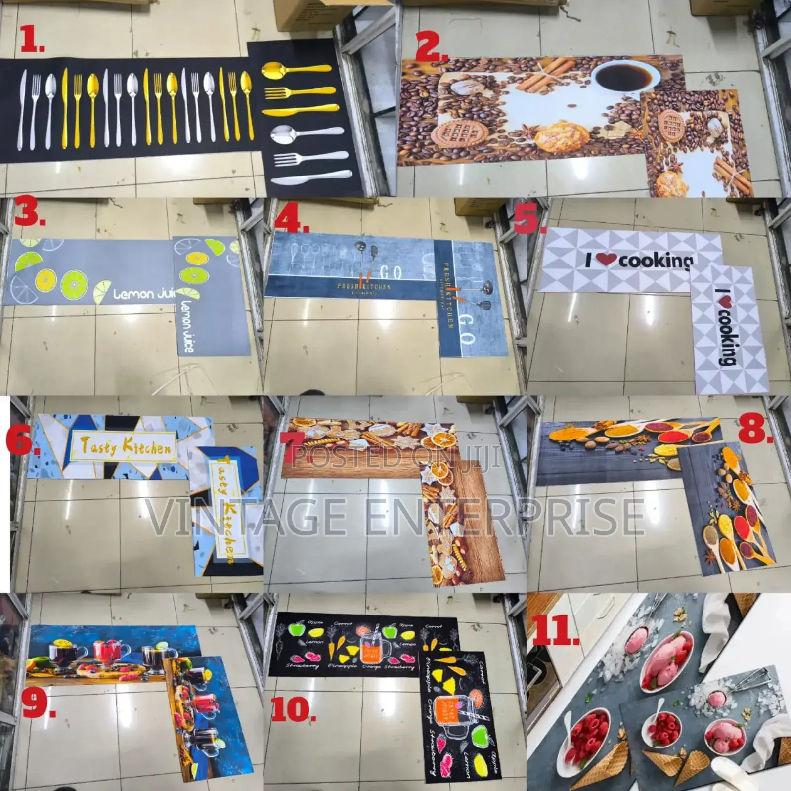 2pc Kitchen Mat
