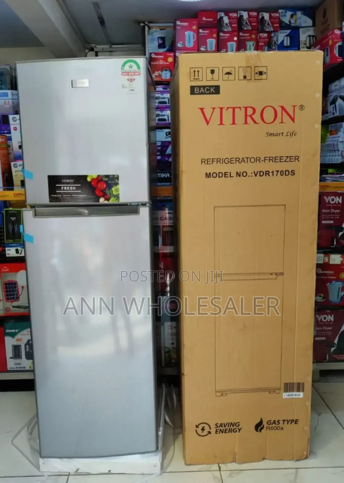New Model *Vitron 170litres Double Door Fridge FDD-5