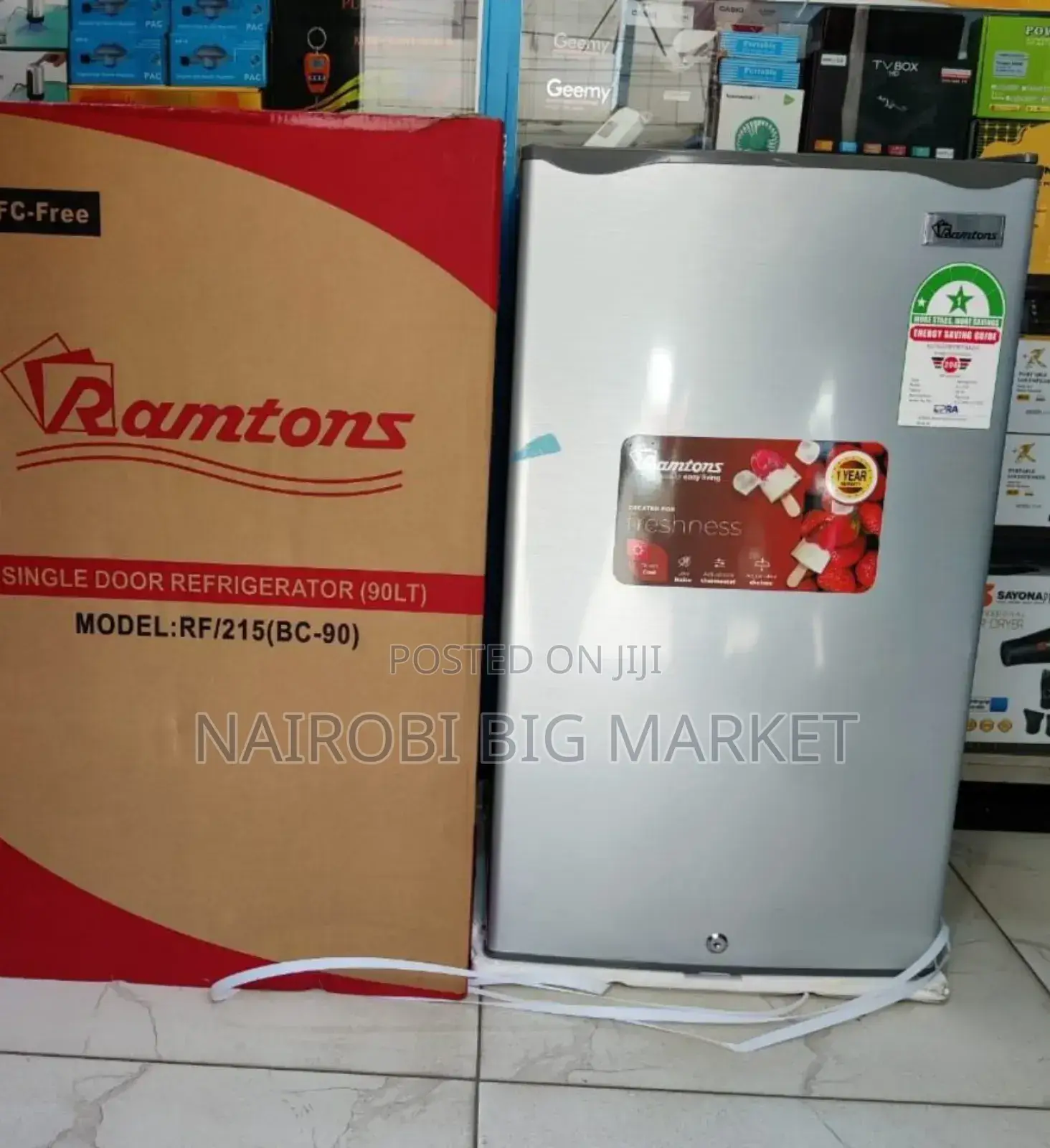 Ramtoms Fridge/*Ramtons - Fridge 90l - Single Door
