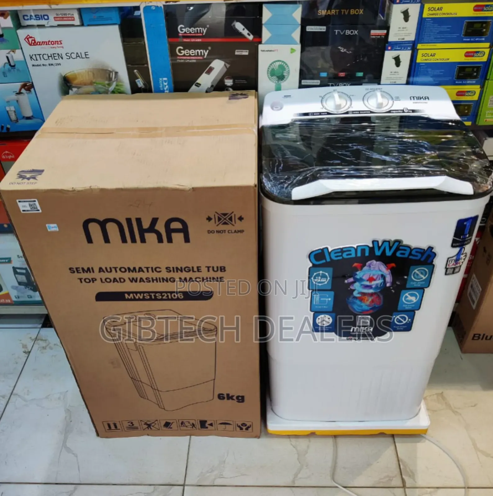 Mika Washing Machine Top Load Single Tub 6kgs