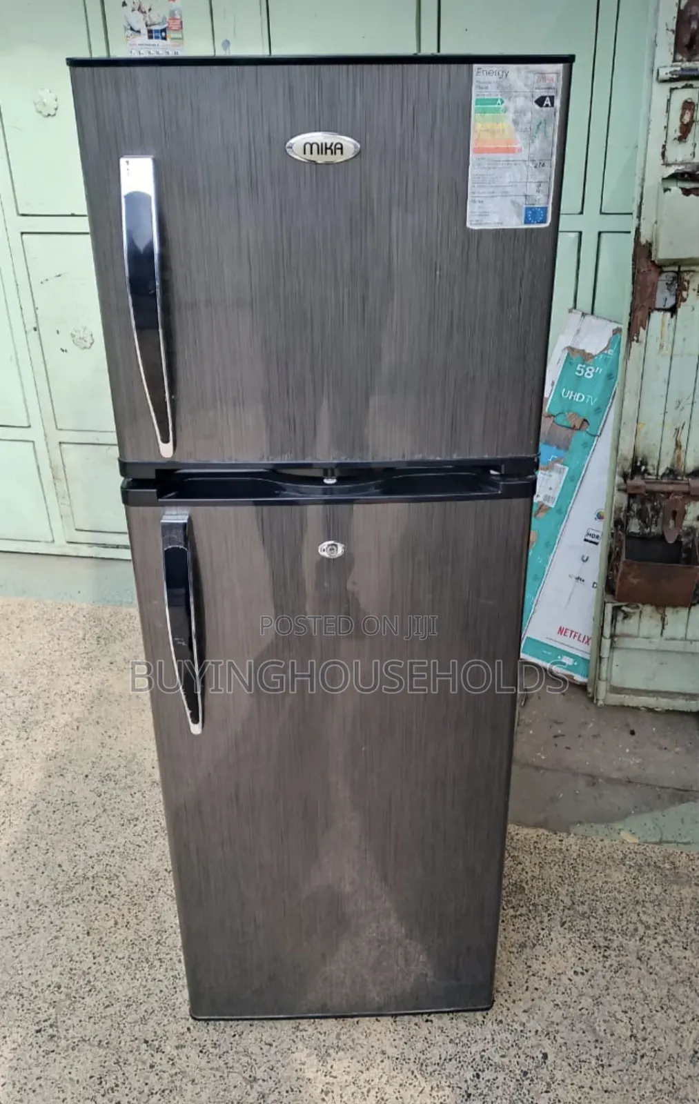 Mika 215L Two Door Fridge