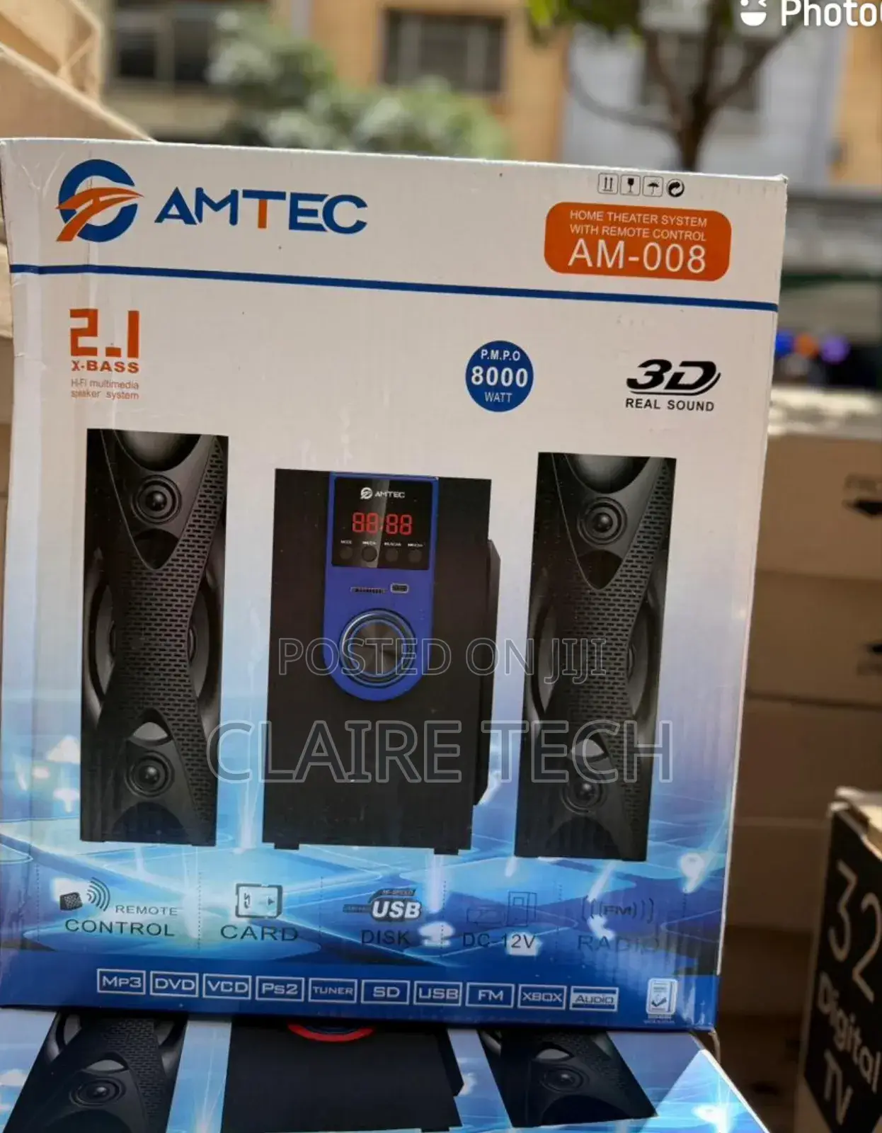 Amtec Am-008 2.1ch Home Theatre System Usb/Sd/Fm