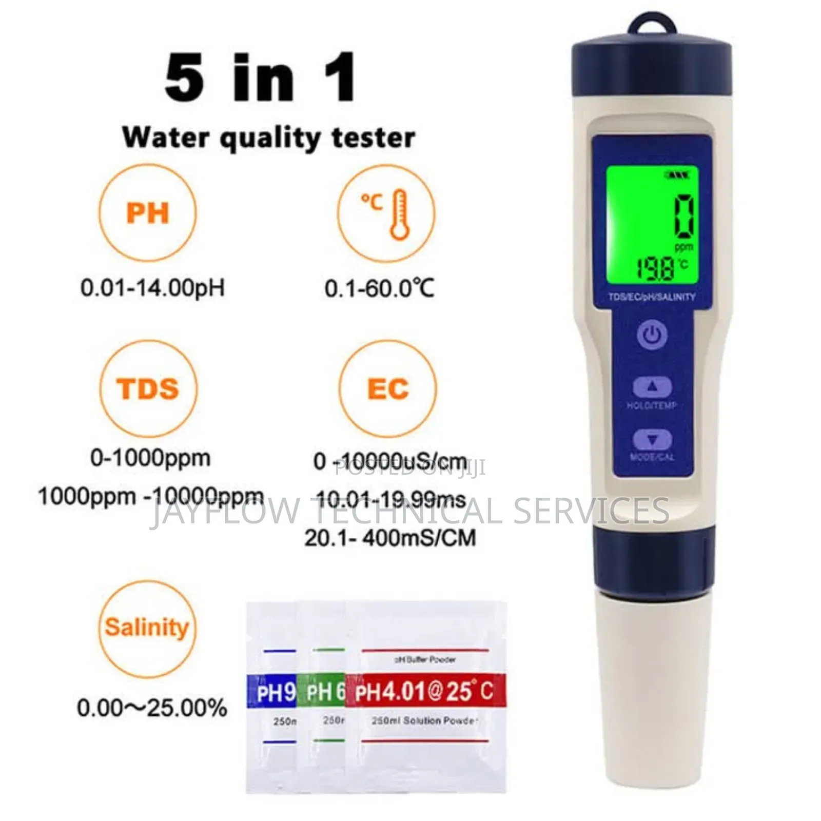 5 in 1 TDS Meter