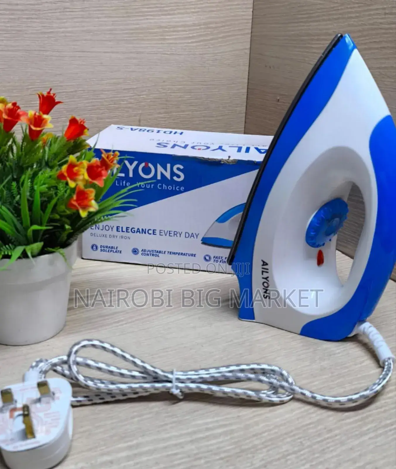New AILYONS HD-198D Electric Dry Iron Box