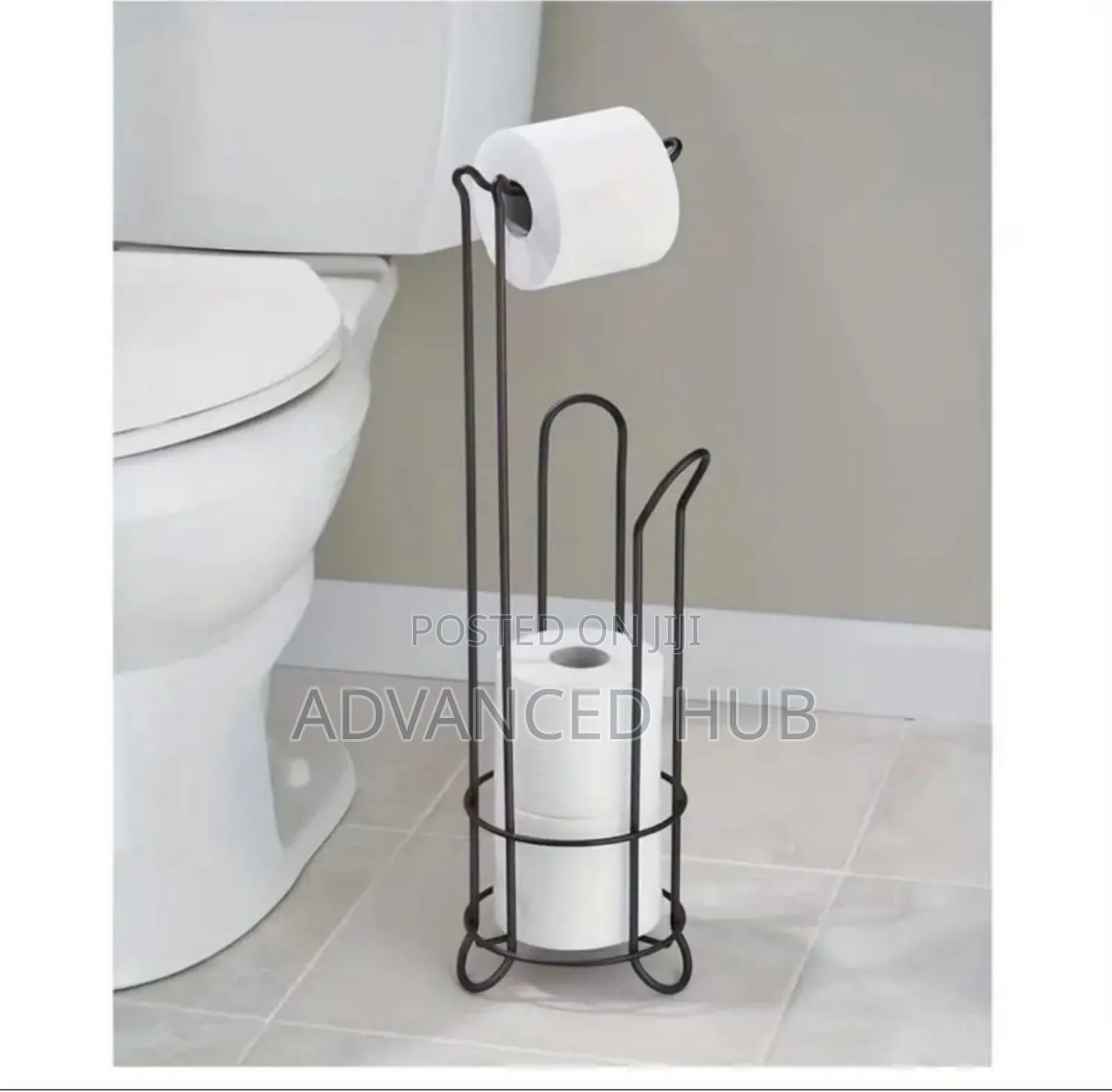 Metallic Toilet Tissue Organizer Rack