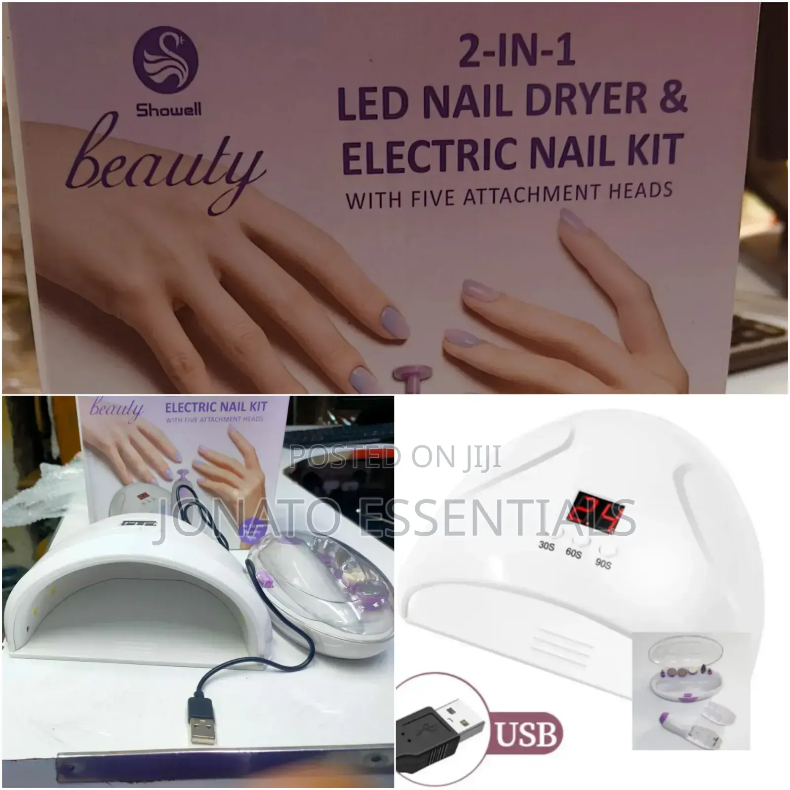2-in-1 LED Nail Dryer and Electric Nail Kit