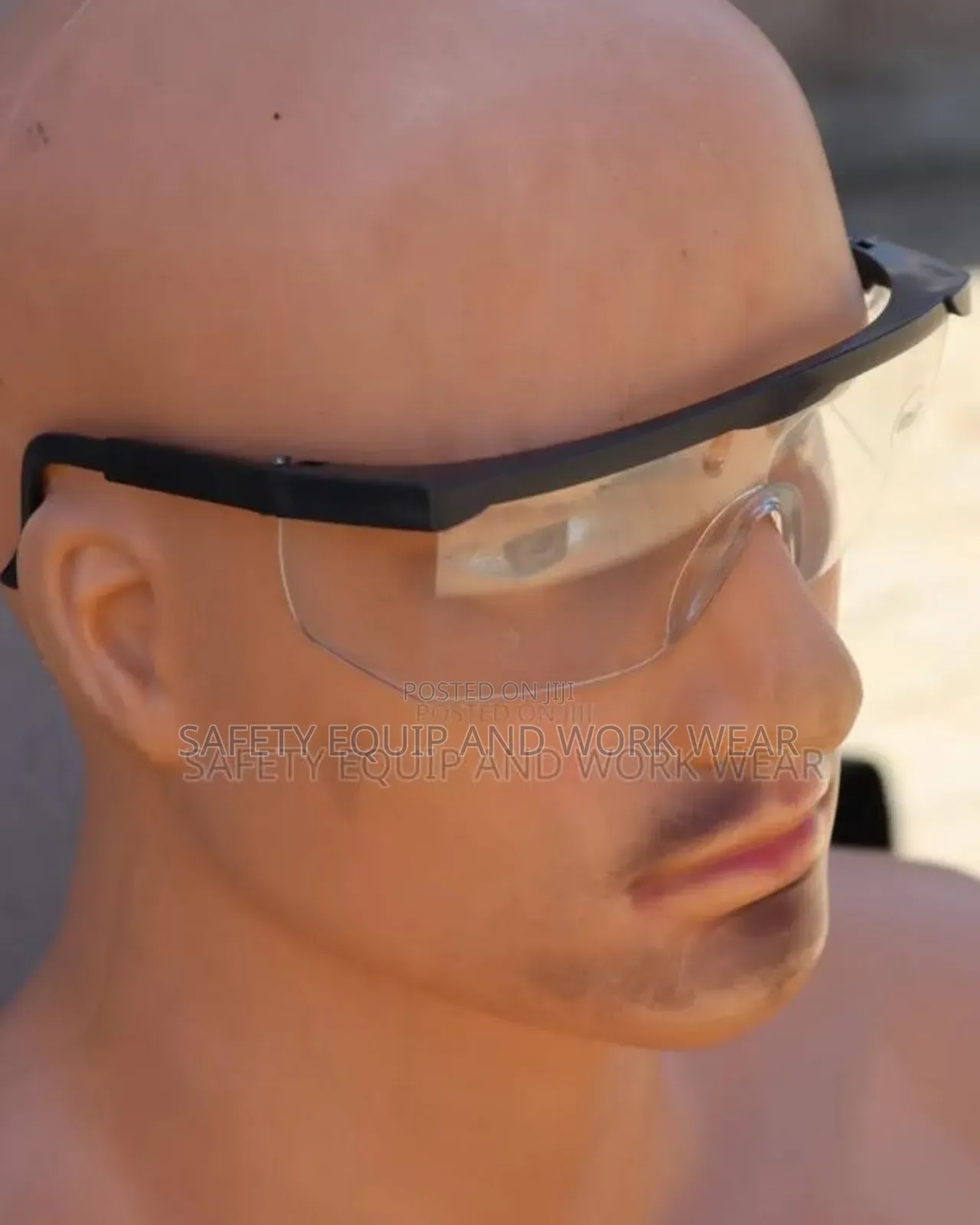 Dark Frame Industrial Safety Goggles
