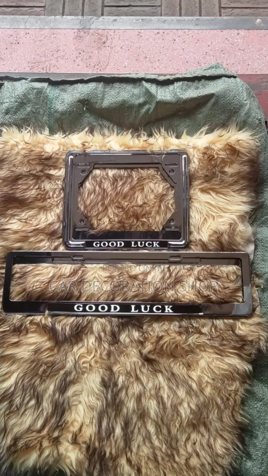 Good Luck Metallic Plates Number Holders Set