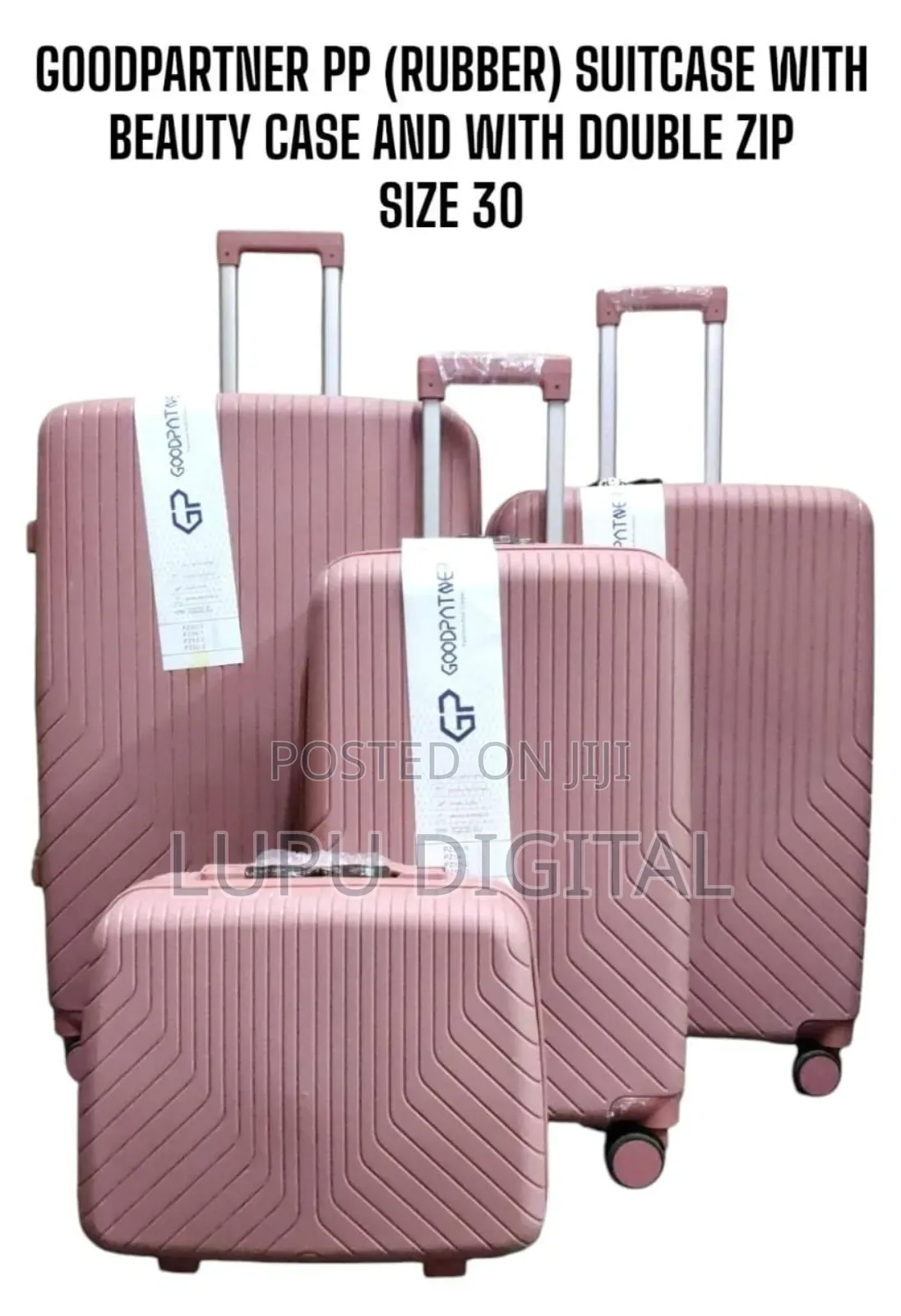 Good Partner Pp(Rubber) Suitcases With Beauty Case