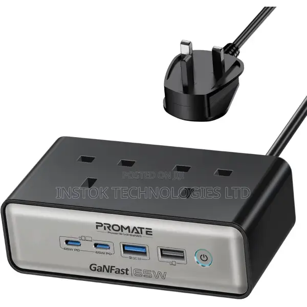 Promate Powerbrix2-Gan65 65W Charging Station